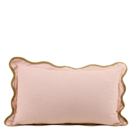Coussin beige contour vagues coton 40x60cm | Hashtag Déco
