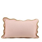 Coussin beige contour vagues coton 40x60cm | Hashtag Déco