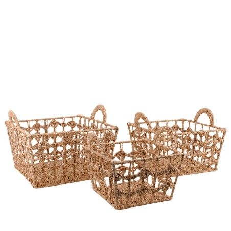 Set de 3 paniers tressés naturels beige | Hashtag Déco
