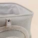 Cube de rangement tissu reliefs 31x31cm