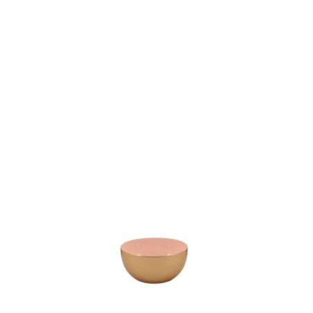 Coupelle ronde métal doré rose 10cm | Hashtag Déco