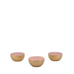 Lot de 3 coupelles métal doré rose | Hashtag Déco