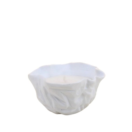 Bougie parfumée vanille cire beige 11x5cm | Hashtag Déco