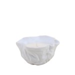Bougie parfumée vanille cire beige 11x5cm | Hashtag Déco