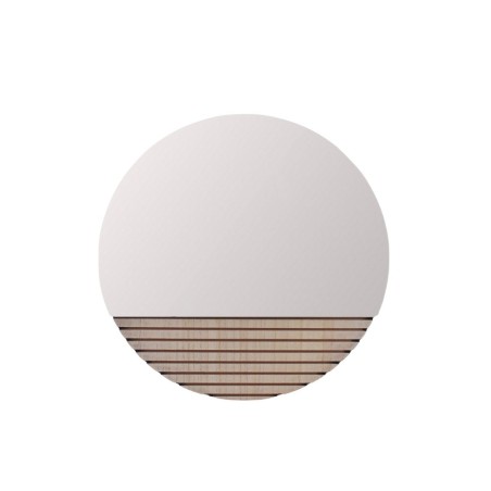 Miroir rond bois naturel 40cm | Hashtag Déco