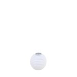 Bougeoir rond en résine blanche 7cm élégant | Hashtag Déco
