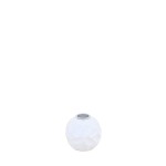 Bougeoir rond en résine blanche 7cm | Hashtag Déco