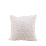 Coussin en tissu beige losanges 40x40 cm | Hashtag Déco