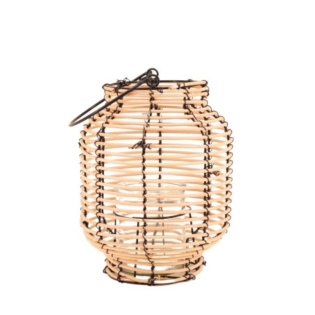 Lanterne en rotin naturel 36cm pour intérieur | Hashtag Déco