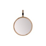 Miroir rond contour bois naturel 30x30cm | Hashtag Déco
