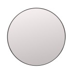 Miroir rond métal noir 80cm élégant | Hashtag Déco