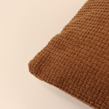 Coussin texturé coton beige 30x50cm | Hashtag Déco