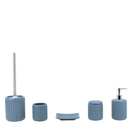 Set accessoires salle de bain résine bleue | Hashtag Déco