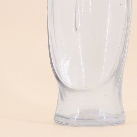 Vase visage en verre transparent 24cm | Hashtag Déco