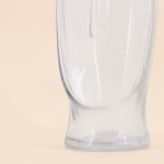 Vase visage en verre transparent 24cm | Hashtag Déco
