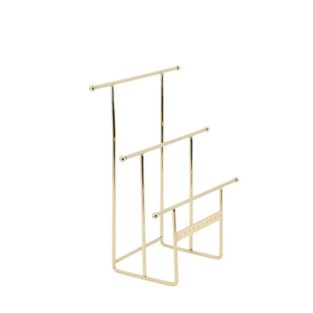 Porte bijoux métal argenté 30cm élégant | Hashtag Déco