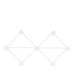 Patère losange bois blanc 42cm | Hashtag Déco