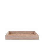 Plateau rectangulaire en rotin naturel 30x40cm | Hashtag Déco