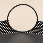 Plateau rond métal noir 35cm élégant | Hashtag Déco