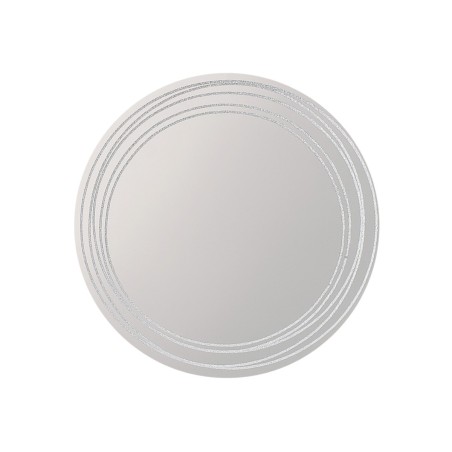Miroir rond paillettes argenté 45cm élégant | Hashtag Déco