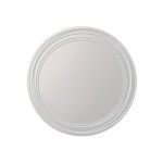 Miroir rond paillettes argenté 45cm élégant | Hashtag Déco