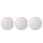 Lot de 3 miroirs ronds dorés en bois | Hashtag Déco