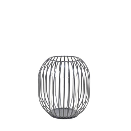 Lanterne ronde en métal filaire noir | Hashtag Déco