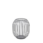 Lanterne ronde en métal filaire noir | Hashtag Déco