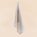 Lot de 3 torchons rouge, beige, blanc