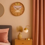 Horloge ronde métal doré 40cm élégante | Hashtag Déco