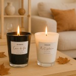Bougie parfumée coin du feu cire naturelle | Hashtag Déco