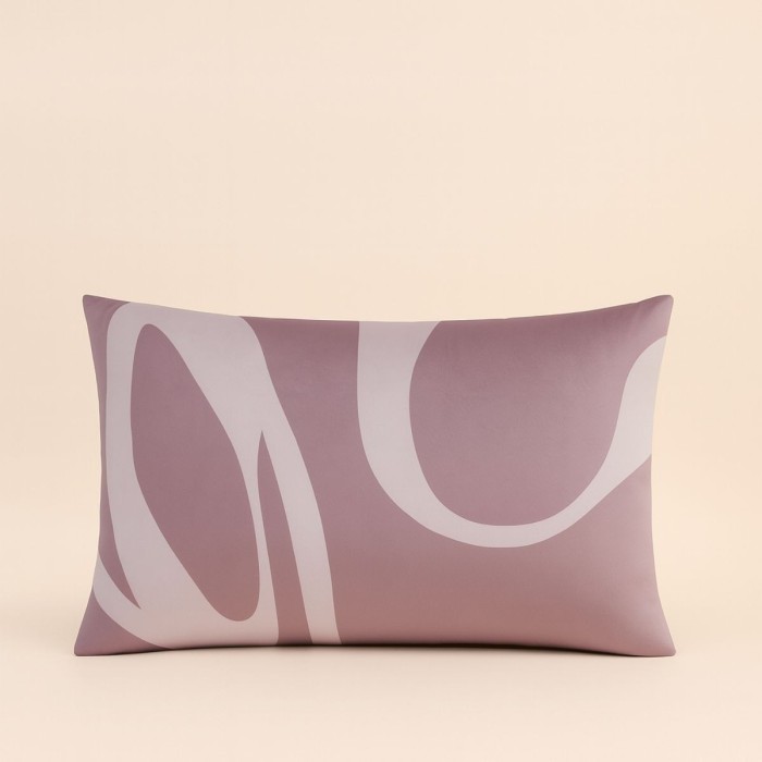 Coussin en velours zébré rose 40x60cm chic | Hashtag