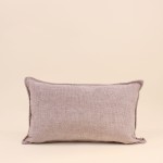Coussin rectangulaire 30x50cm en lin beige | Hashtag Déco