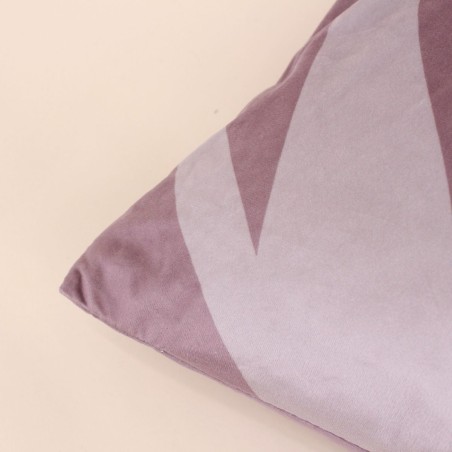 Coussin en velours zébré rose 40x60cm chic | Hashtag
