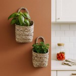Lot de 2 paniers en fibres naturelles beige | Hashtag Déco