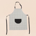 Tablier de cuisine à carreaux noir et blanc