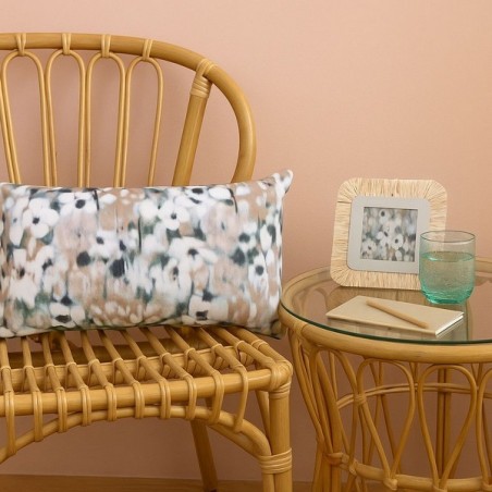 Cadre photo carré en raphia naturel beige | Hashtag Déco