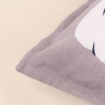 Coussin femme gris 40x40cm coton doux | Hashtag Déco