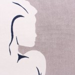 Coussin femme gris 40x40cm coton doux | Hashtag Déco