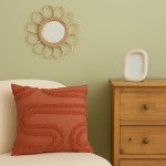 Coussin terracotta en coton relief 40x40 cm | Hashtag Déco