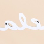 Mot décoratif relax bois blanc 50cm | Hashtag Déco