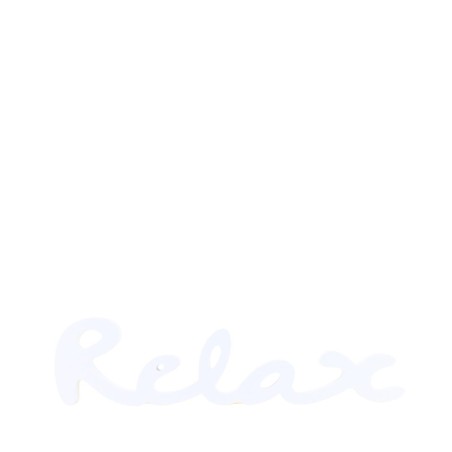 Mot décoratif relax bois blanc 50cm | Hashtag Déco