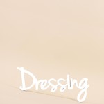 Mot déco "Dressing" 35cm bois blanc | Hashtag Déco