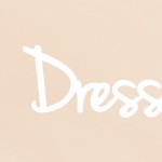 Mot déco "Dressing" 35cm bois blanc | Hashtag Déco