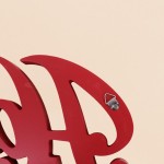 Mot décoratif happy hours rouge en bois | Hashtag Déco