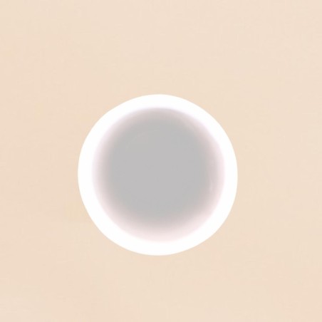 Vase blanc rond en céramique 21cm | Hashtag Déco
