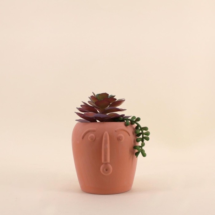 Plante artificielle pot rond terracotta | Hashtag Déco
