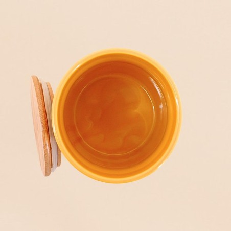 Pot en céramique jaune moutarde 95cl | Hashtag Déco
