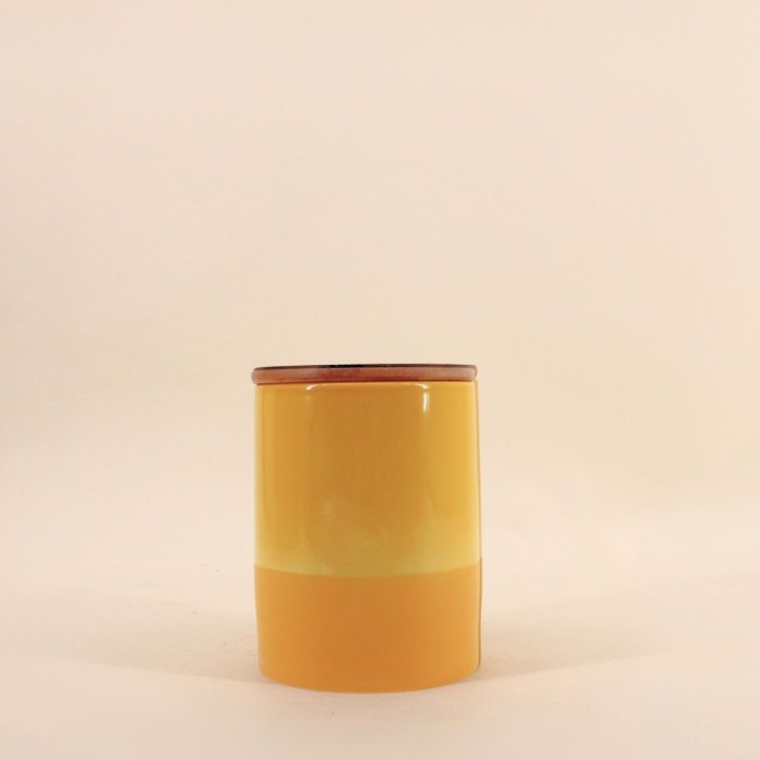 Pot en céramique jaune moutarde 95cl | Hashtag Déco