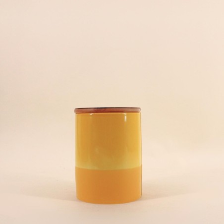 Pot en céramique jaune moutarde 95cl | Hashtag Déco